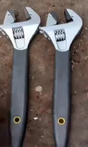 آچار فرانسه دو کاره فک متحرک جغجغه ای سایز ۸